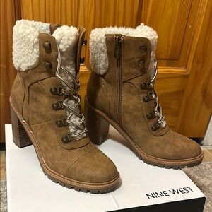 Nine West Women's Brown Ankle Boots
